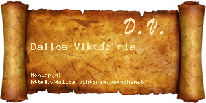 Dallos Viktória névjegykártya